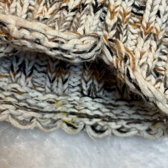 EDDIE BAUER Women's L Long Sleeve Hooded Pullover Sweater BOHO Kangaroo Pocket - Picture 12 of 16